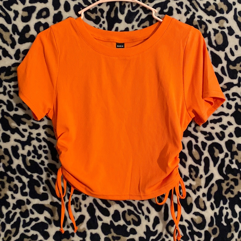 SHEIN Neon Orange Top